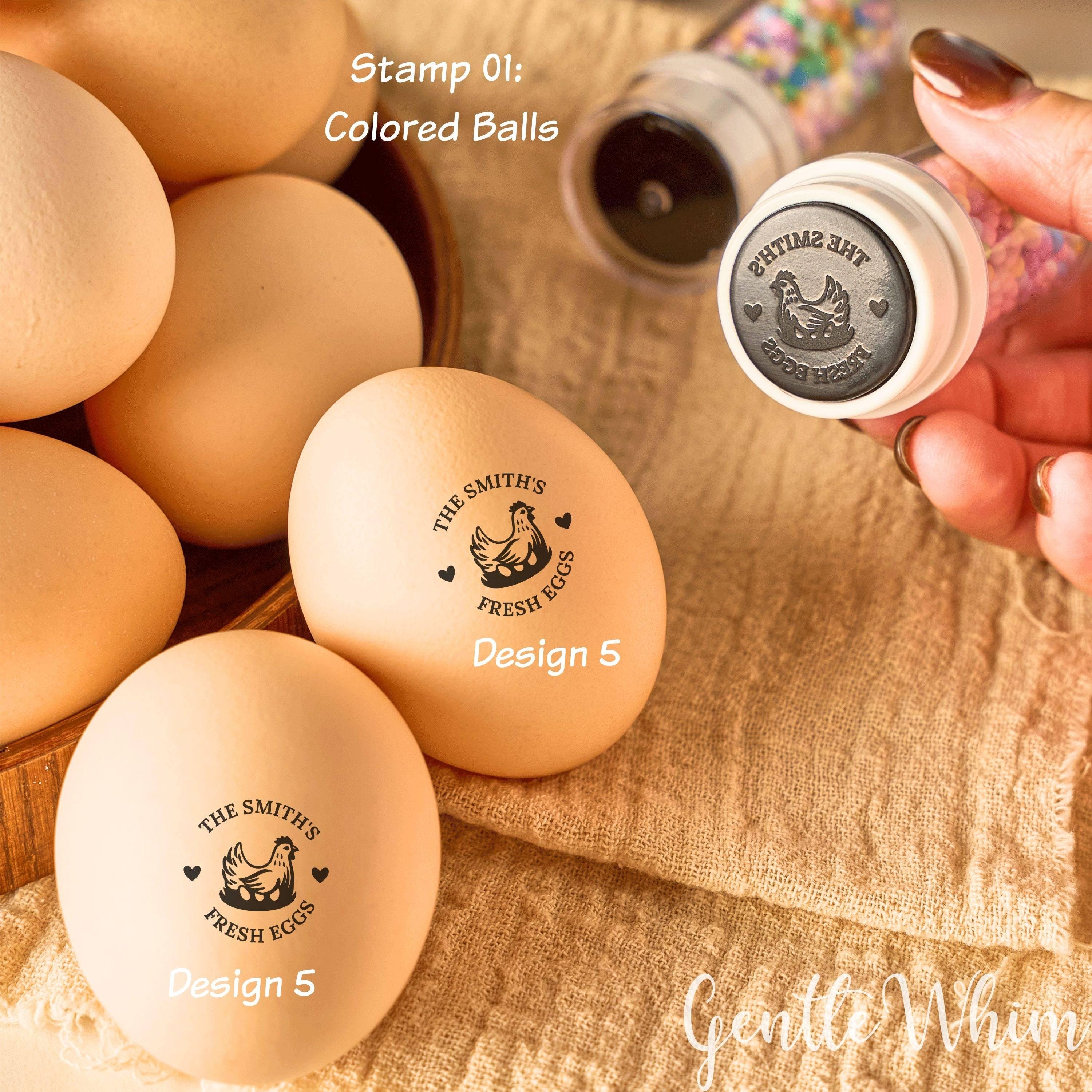 Custom Egg Stamp, Personalised Eggs Stamp, Chicken Coop Gifts for ...
