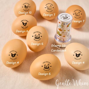 Custom Egg Stamp, Personalised Eggs Stamp, Chicken Coop Gifts for ...