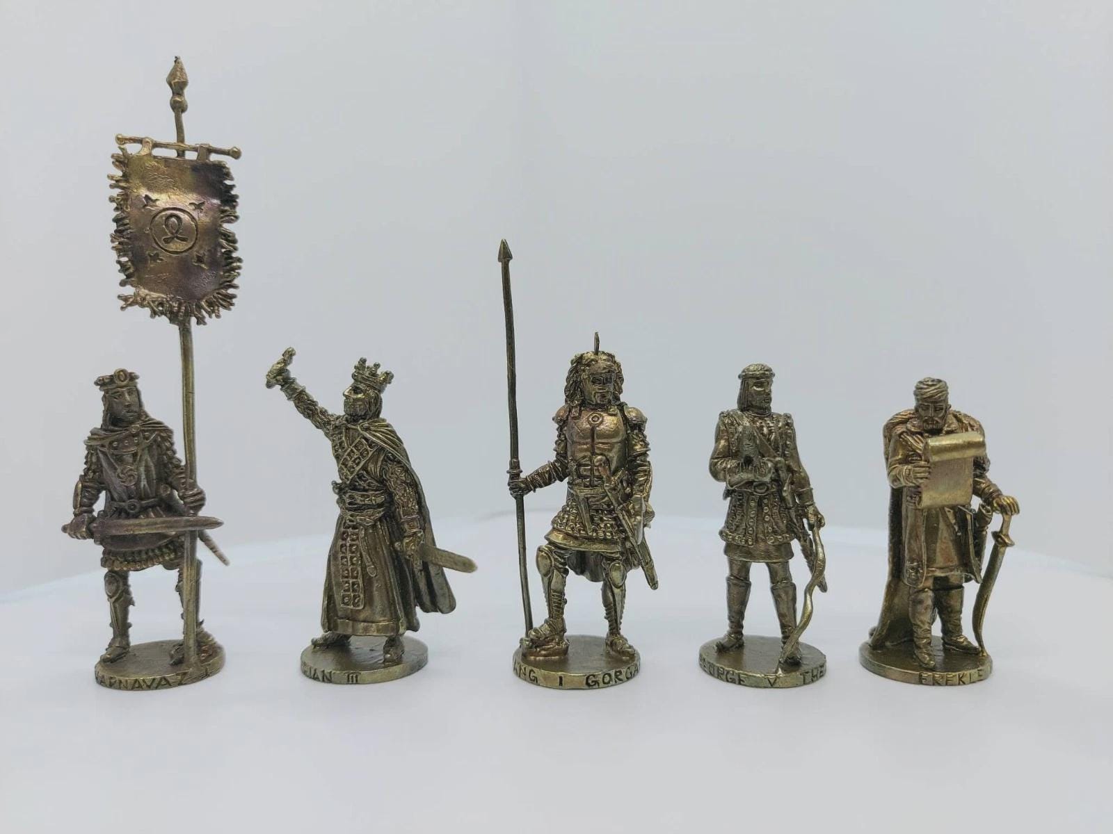手作りブロンズミニチュアフィギュア：ジョージア王室（40 mm） - Etsy