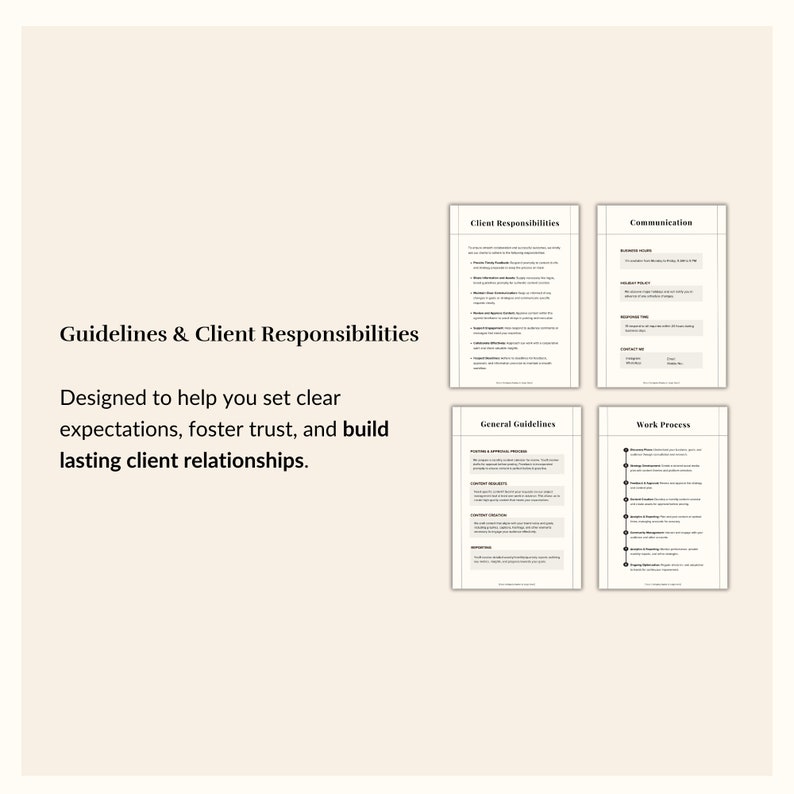 Social Media New Client Onboarding Kit: Editable Social Media Manager ...