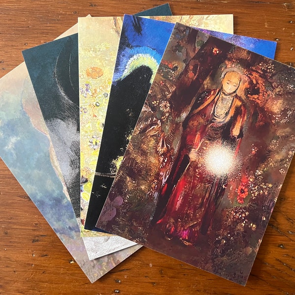 Set of 5 Lonely Dreamer Tarot Art Cards plus bookmark