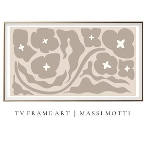 Samsung Frame TV Minimalist Art, Modern Wall Art, Frame Neutral Abstract Painting, Samsung frame TV art mid-century modern,Screen art modern