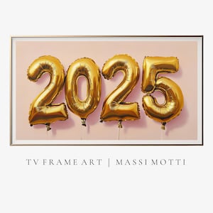 New Year Frame TV frame Art, Festive TV, Christmas Samsung Frame, 2025 Frame, New Year TV Art 2025, 4K Art Digital Download