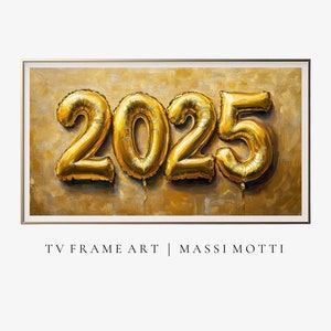 New Year Frame TV frame Art, Festive TV, Christmas Samsung Frame, 2025 Frame, New Year TV Art 2025, 4K Art Digital Download