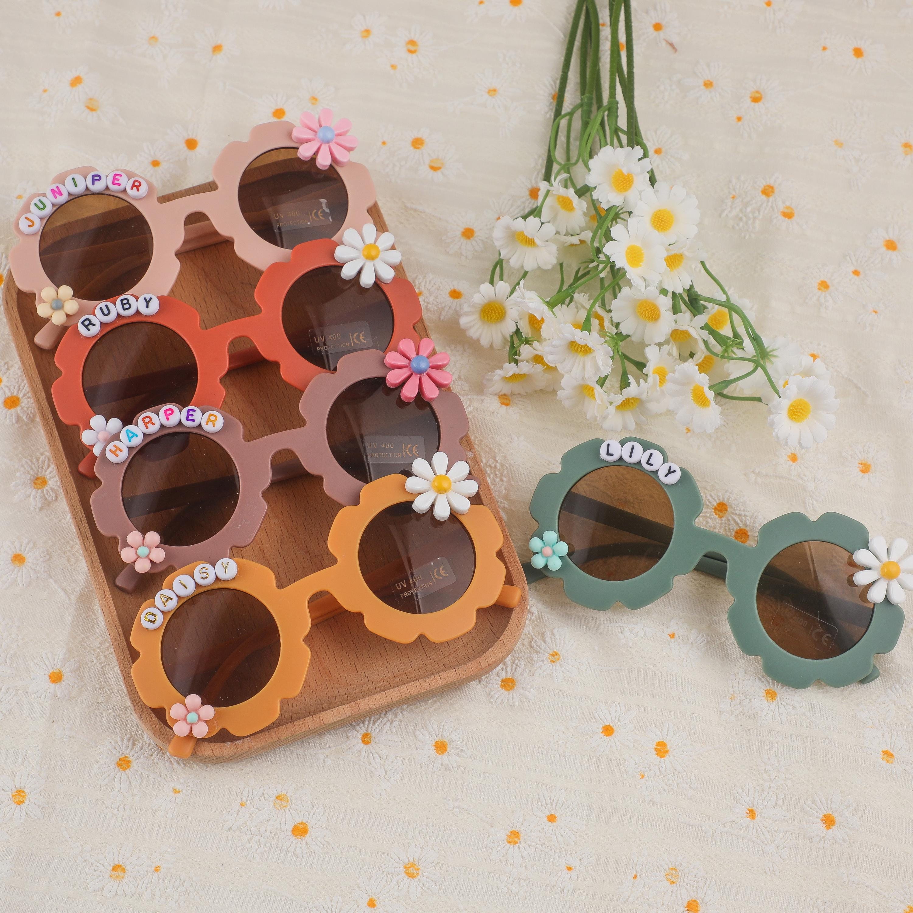 Adult Flower Shaped Glasses Red Hippie Round Glasses For Adults