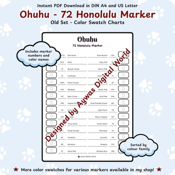 ohuhu honolulu ohuhu marker 72