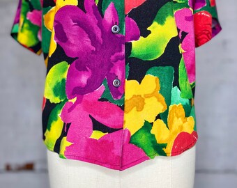 1980’s Flower Blouse