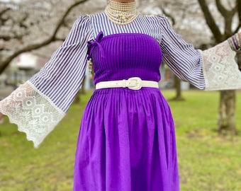 Vintage Pleated Strapless Summer Dress
