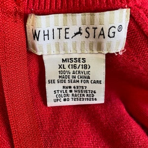 Vintage White Stag Sweater Holiday Party image 9