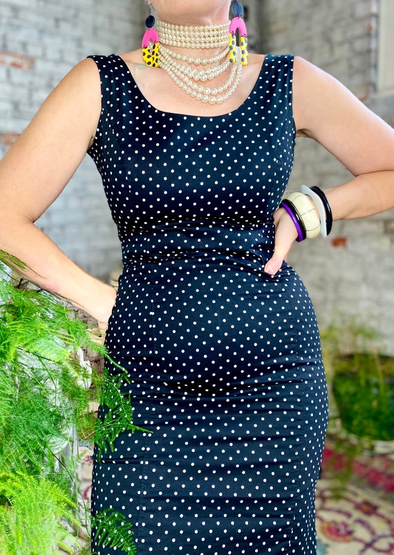 Vintage Polka Dot Pinup Dress - image 2