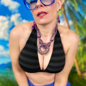 Papina Stripped Swimsuit Top image 2