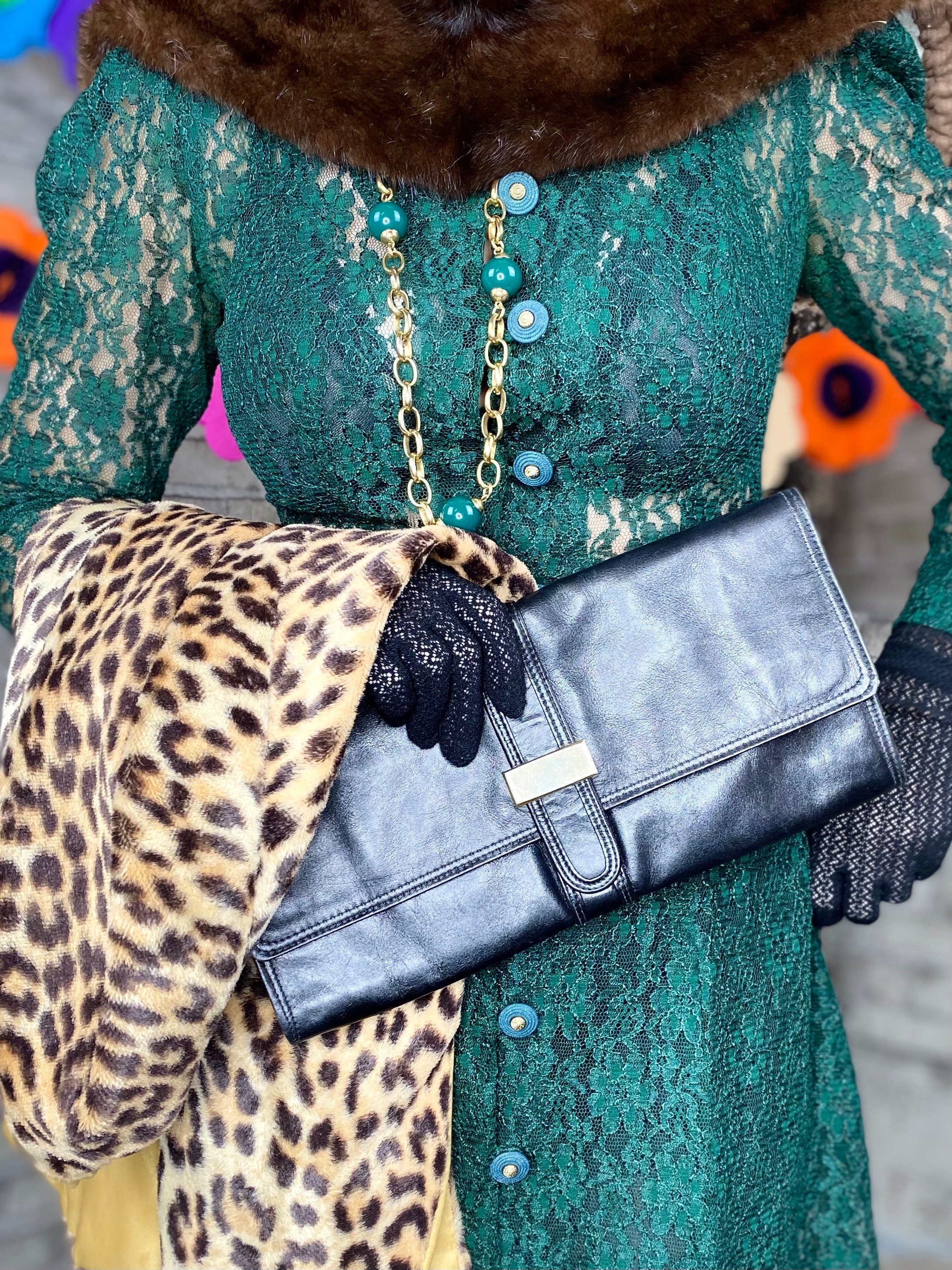 Vintage Leather Clutch