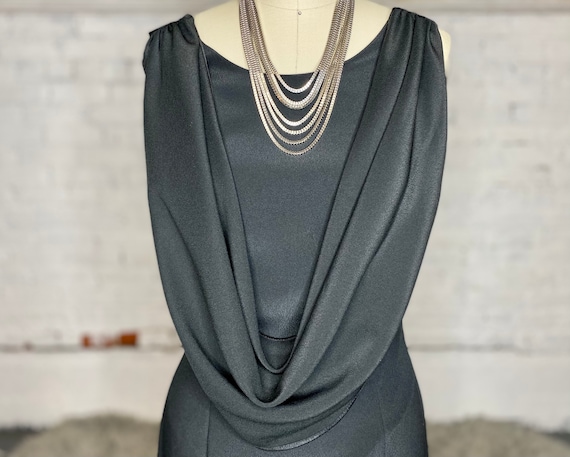 Vintage Draped Evening Gown