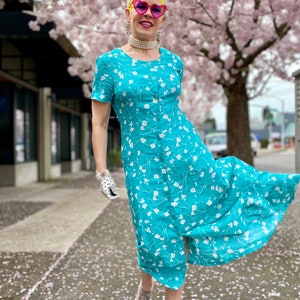 Vintage Spring Floral Dress