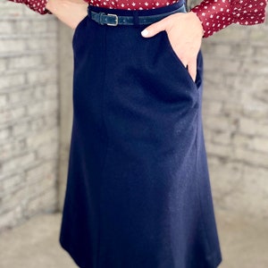 Vintage 1970&#39;s Wool Skirt