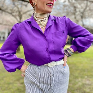 Vintage Purple Blouse image 2