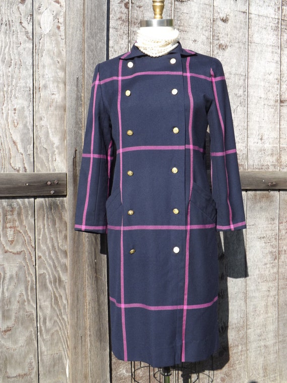 1980's Wool Dress, 1980's Double Breasted Wool Dre