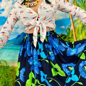 Vintage Gathered Flower Skirt