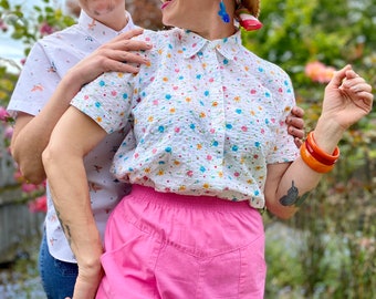 Vintage Pink Shorts with Elastic Waist