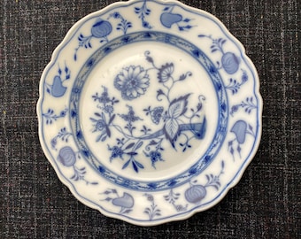 Antique Meissen Blue Onion Plate