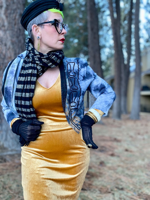 Gold Velvet Dress Holiday Party