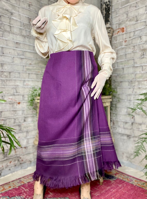 Vintage Plus Size Wrap Skirt