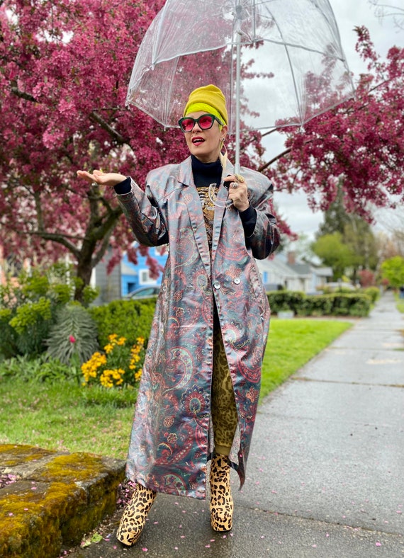 Vintage Paisley Trench