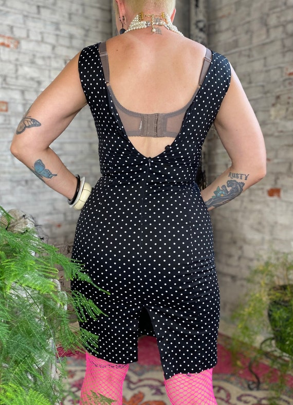 Vintage Polka Dot Pinup Dress - image 4