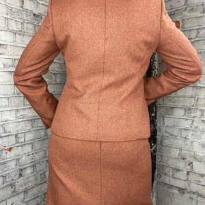 Vintage Burnt Orange Blazer and Skirt Set image 6