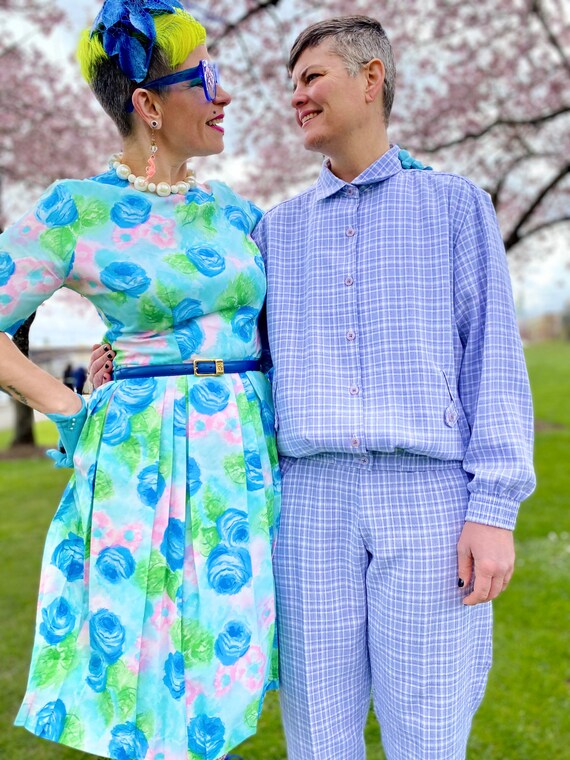 Vintage Pastel Flower Dress - image 3
