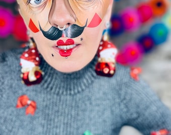 Christmas Snowman Earrings Holiday Party