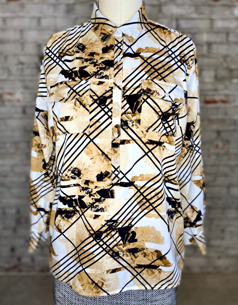 Vintage Abstract Button Up image 5