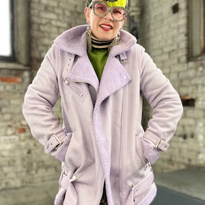 Pastel Purple Motorcycle Jacket