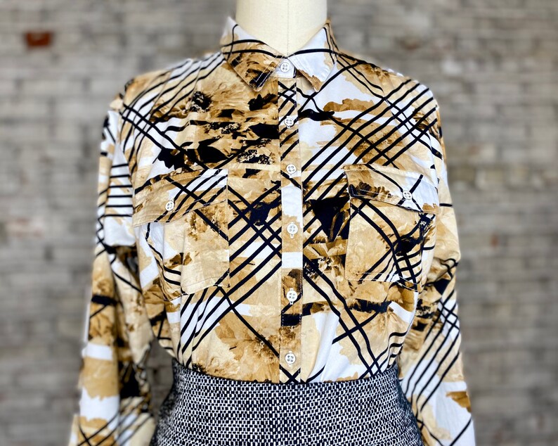 Vintage Abstract Button Up image 1