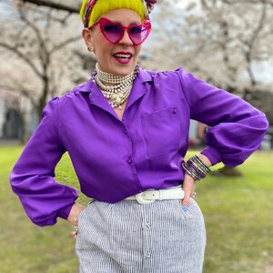 Vintage Purple Blouse image 4