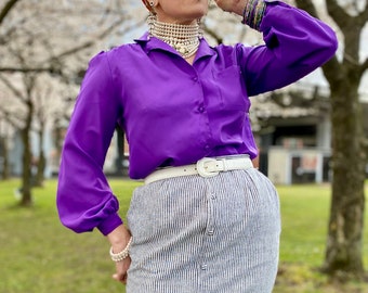 Vintage Purple Blouse