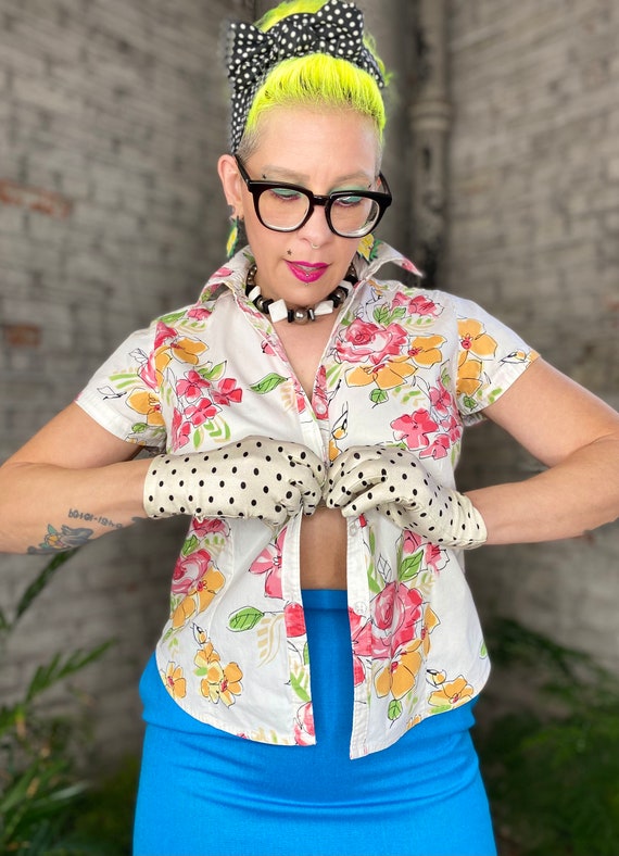 Karen Scott Blusa Floral Etsy Espana