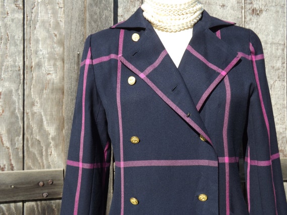 1980's Wool Dress, 1980's Double Breasted Wool Dre