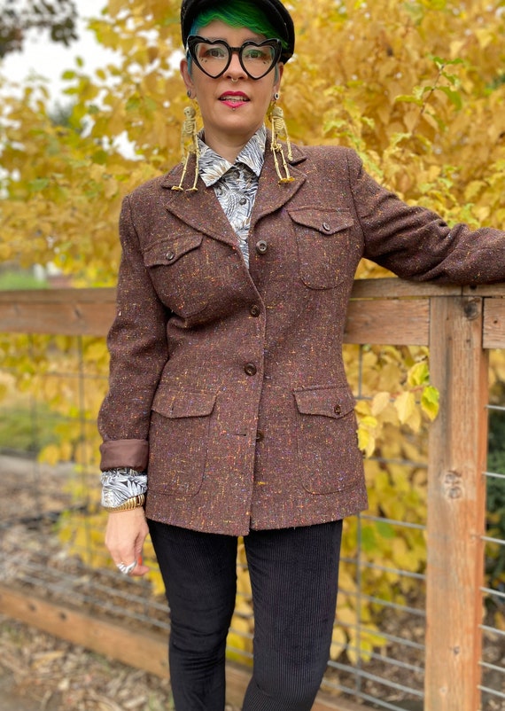 Vintage Liz Claiborne Speckled Wool Blazer