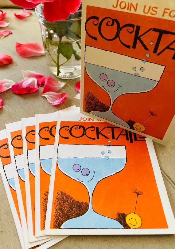 Vintage Cocktail Invitations