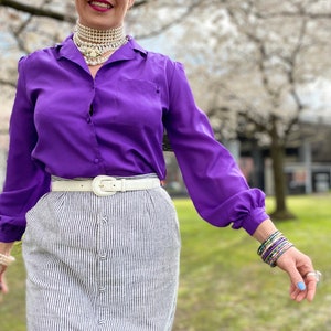 Vintage Purple Blouse image 3