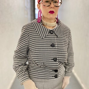 Vintage Worthington Houndstooth Blazer