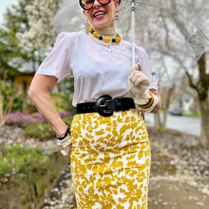 Vintage Petite Satin Appliqué Blouse