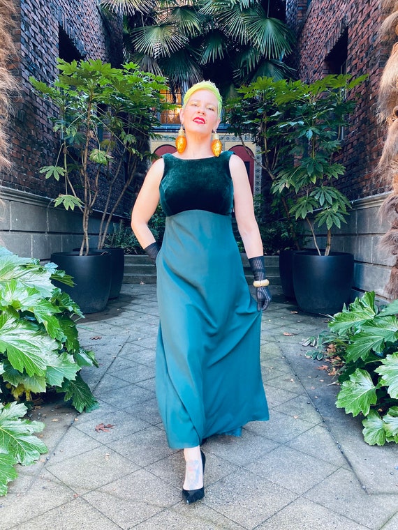 Vintage Velvet Christmas Dress Holiday Party - Etsy
