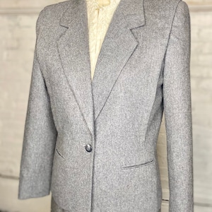 Vintage Sasson Wool Blazer and Skirt Set