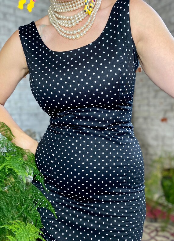 Vintage Polka Dot Pinup Dress - image 3