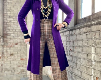 mauve wool coat