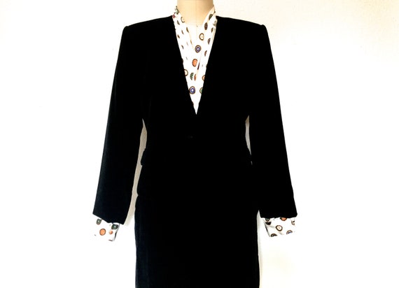 Crushed Velvet Blazer and Skirt, New Years Eve Vel