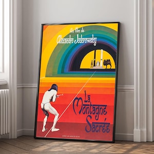 Póster de la película The Holy Mountain / Impresión en lienzo de alta calidad / Arte de pared / Decoración de sala de estar / Regalo perfecto