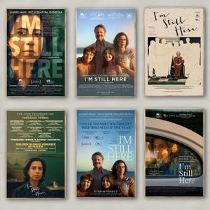 Póster de la película I'm Still Here / Impresión en lienzo de alta calidad / Arte de pared / Decoración de sala de estar / Regalo perfecto